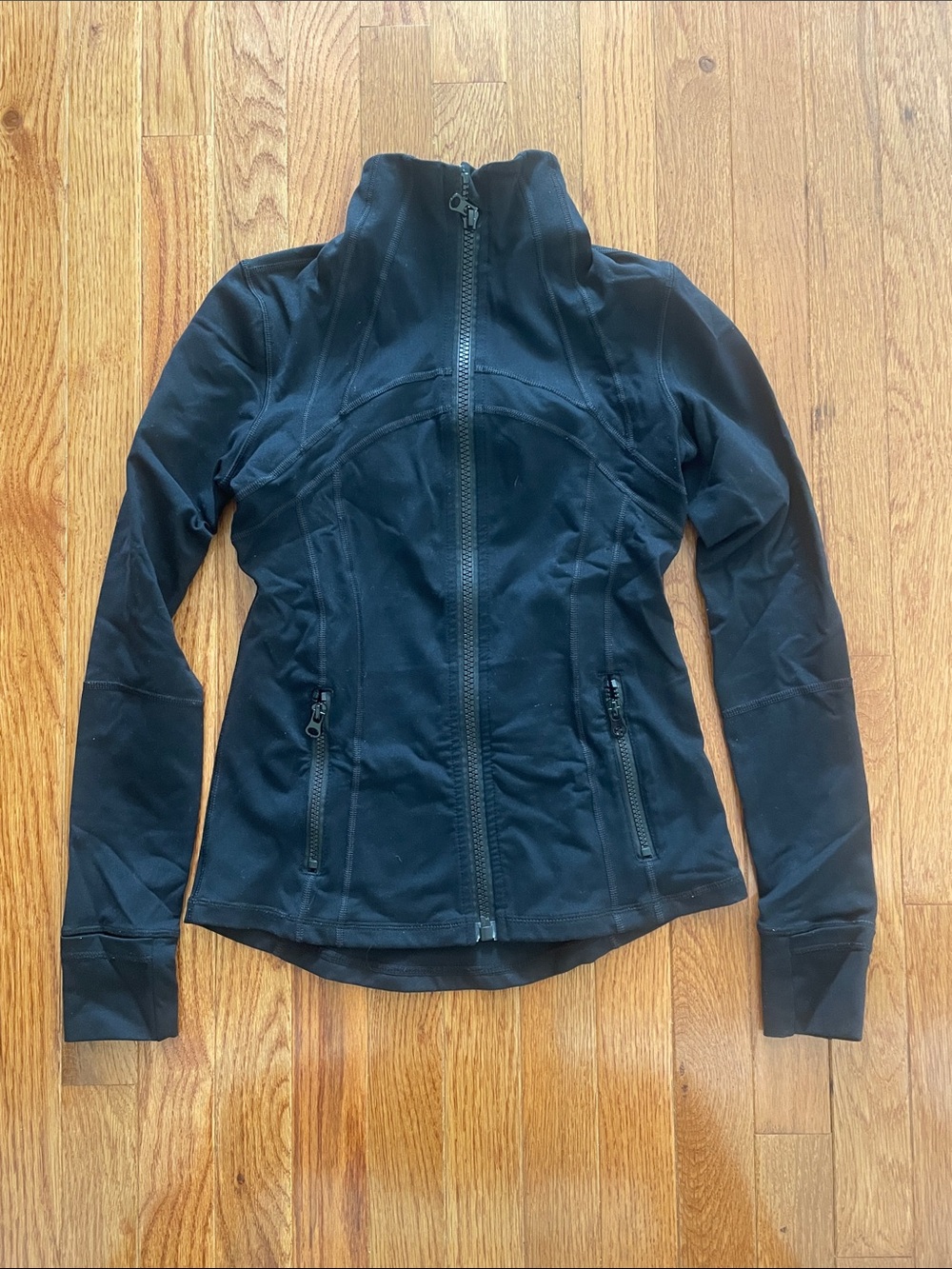 Women’s Black Utility Zip-Up Jacket — Sleek Everyday Layer